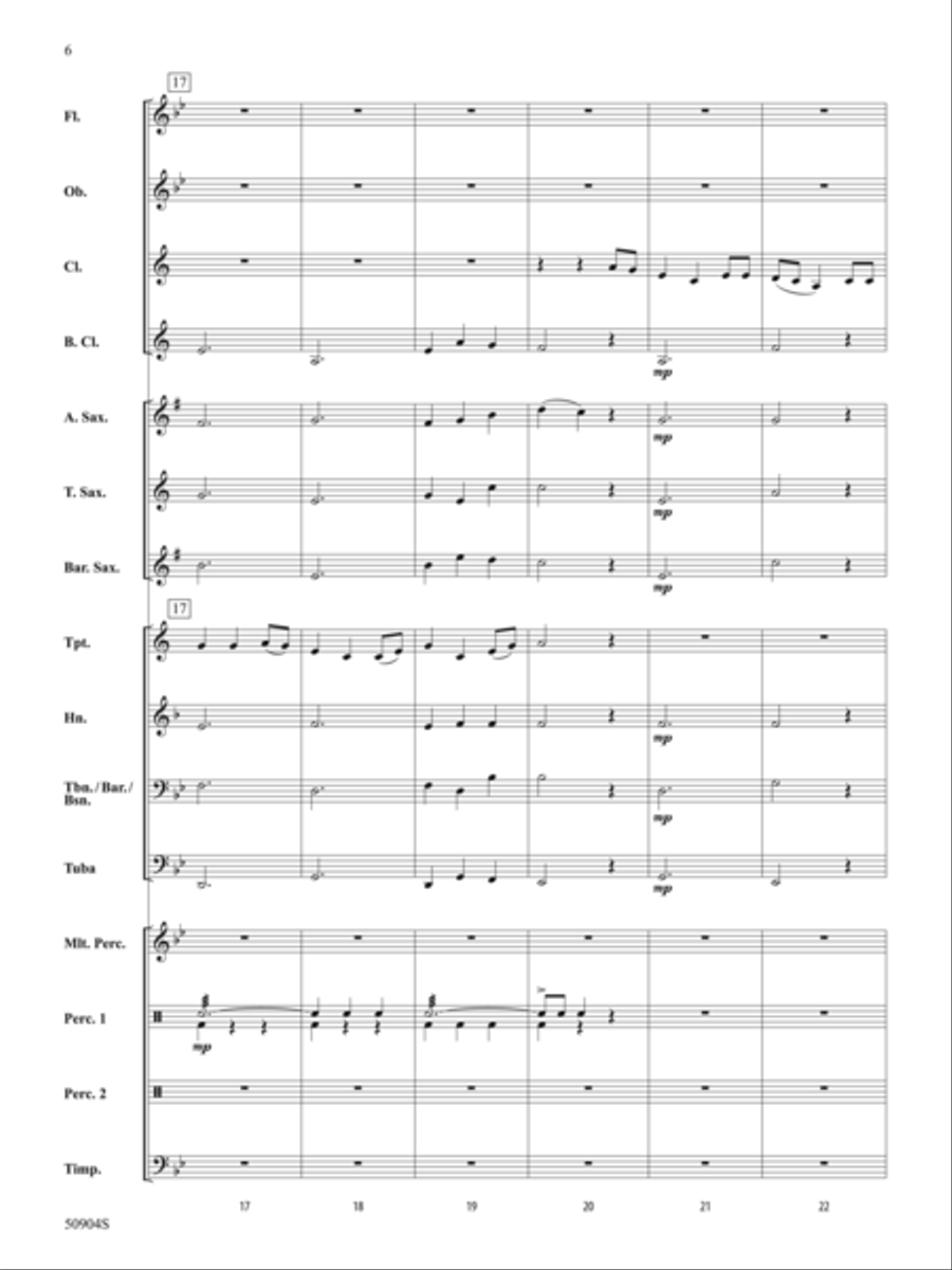 Beach Spring: Score Beach Spring: Score Concert Band scores gallery preview page 6
