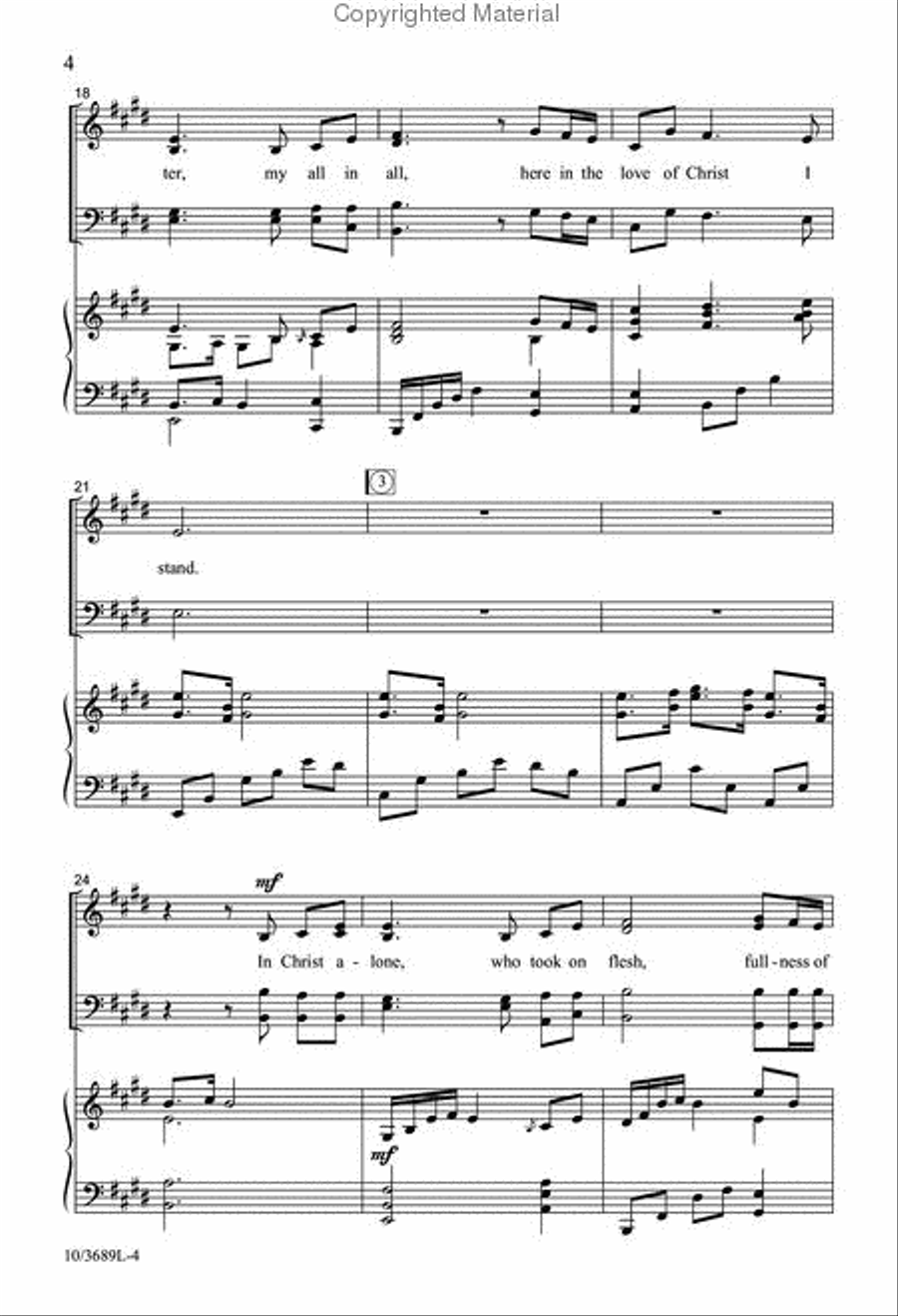 In Christ Alone In Christ Alone 4-Part scores gallery preview page 4