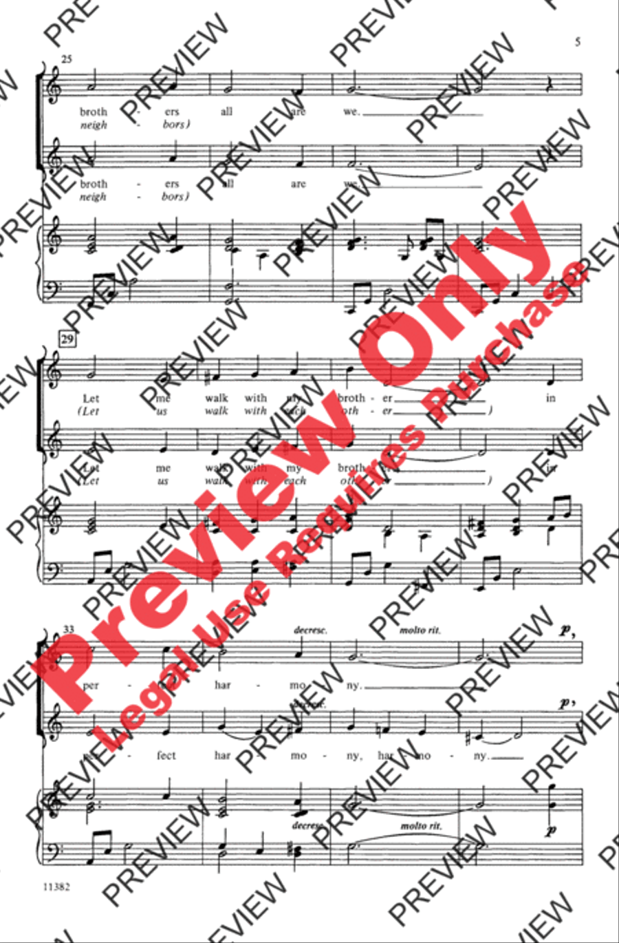 Let There Be Peace on Earth 2-Part scores gallery preview page 5