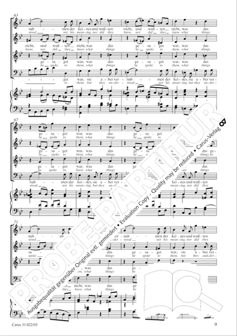 Jesus calling then the Twelve to him (Jesus nahm zu sich die Zwolfe) ATB scores gallery preview page 10