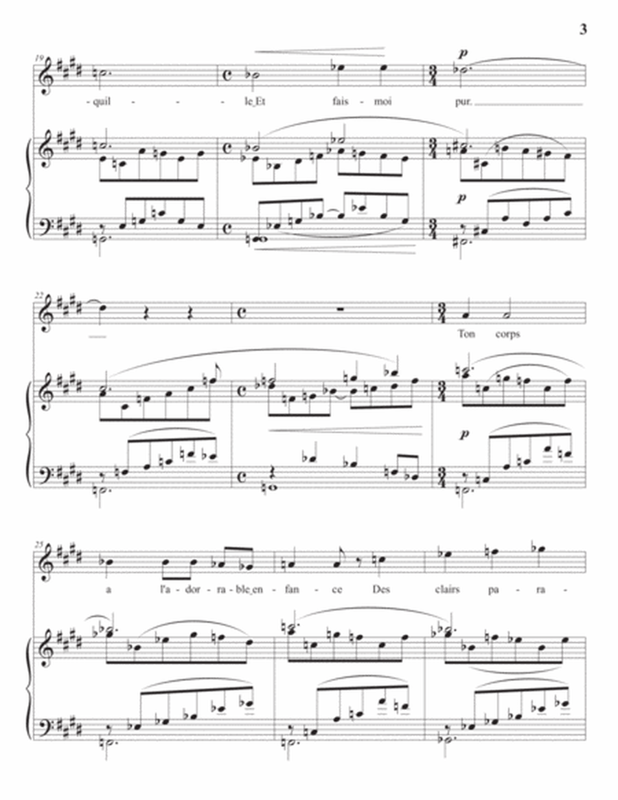 CHAUSSON: Sérénade, Op. 13 no. 2 (transposed to E major)