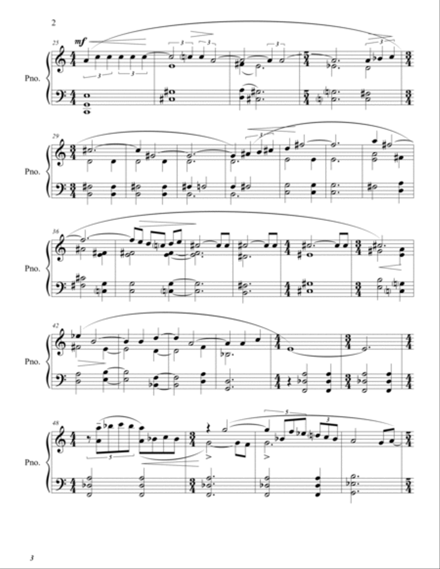 Berkshire Preludes Piano Solo scores gallery preview page 3