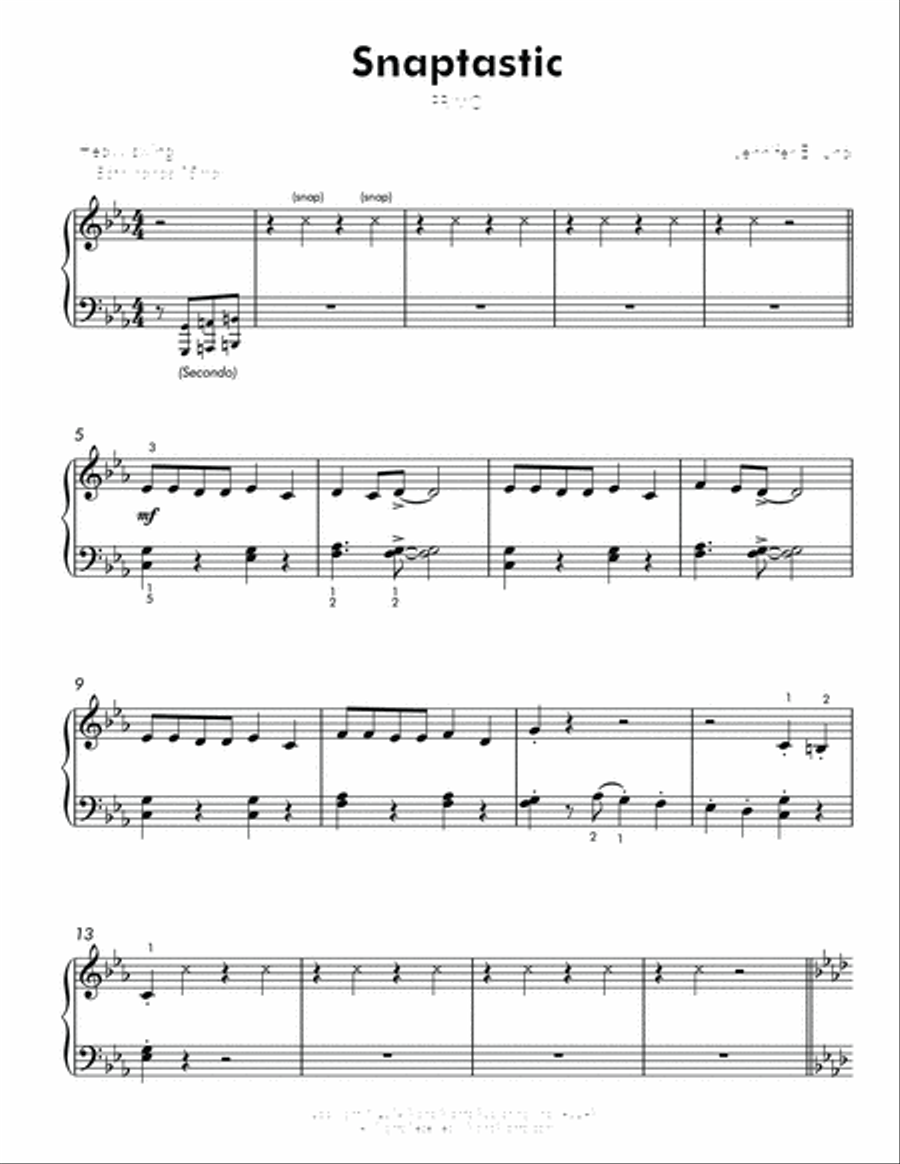Snaptastic (Mixed Level Duet) Piano Method scores gallery preview page 3