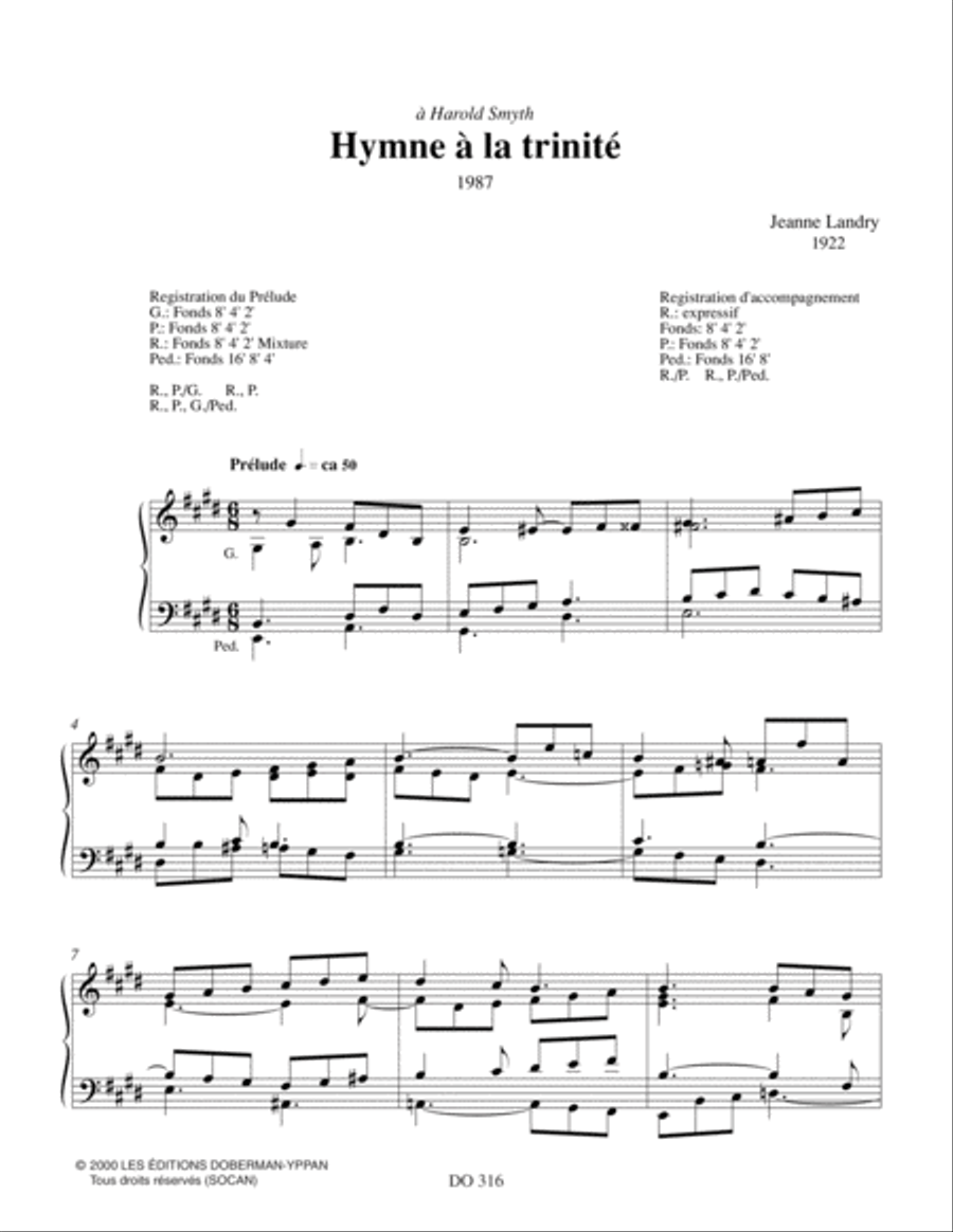 Hymne à la Trinité Hymne à la Trinité Choir scores gallery preview page 3