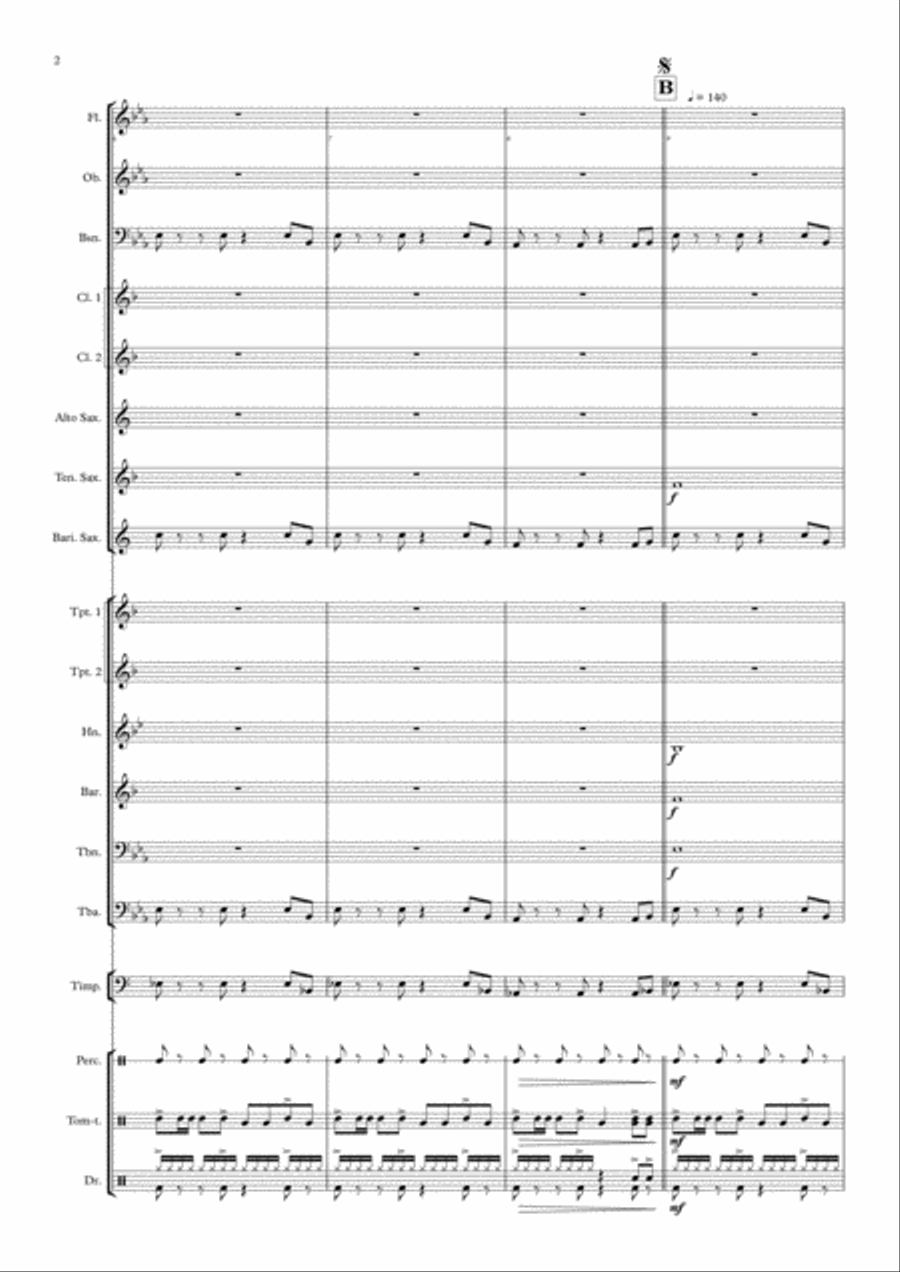 Opening Music Opening Music Concert Band scores gallery preview page 2