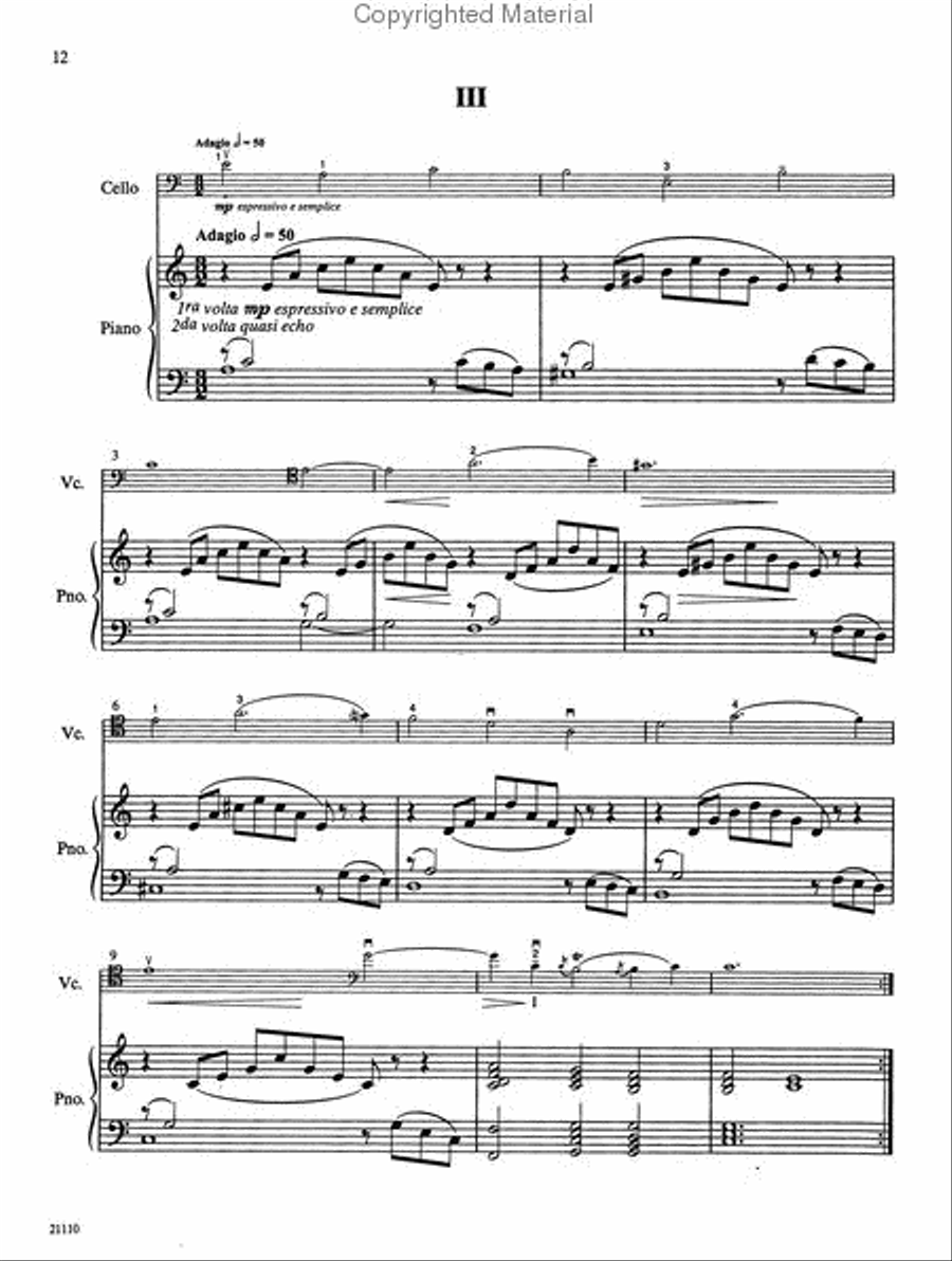 Solos for Young Cellists Cello Part and Piano Acc., Volume 4 Piano Accompaniment scores gallery preview page 3