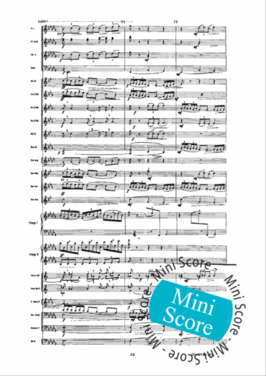 Prelude a L'Apres-Midi D'un Faune Concert Band scores gallery preview page 27