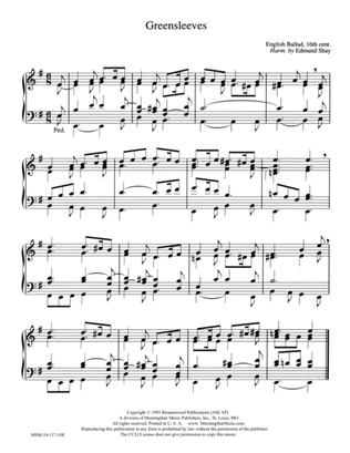 Greensleeves (Hymn Harmonization)