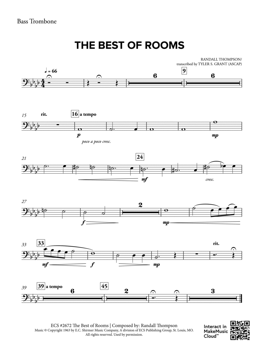 The Best of Rooms: Bass Trombone