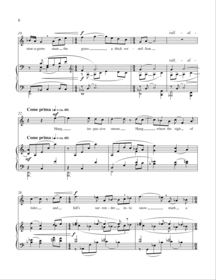 War Dreams Song Cycle for Tenor Voice and Piano Tenor Voice scores gallery preview page 5