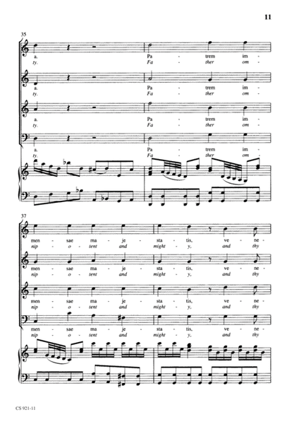Te Deum - Choral Score