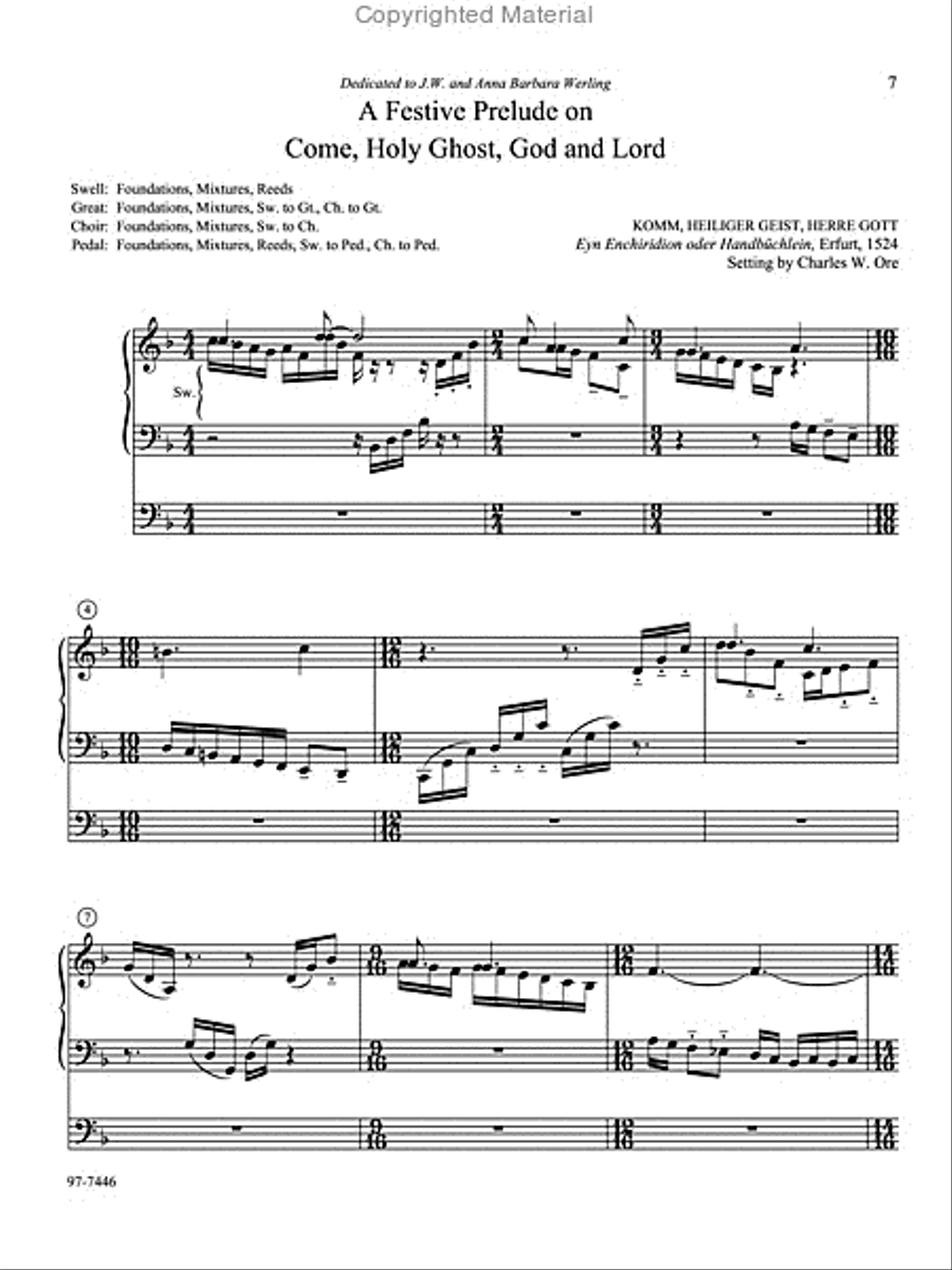 Eleven Compositions for Organ, Set IX Organ scores gallery preview page 3