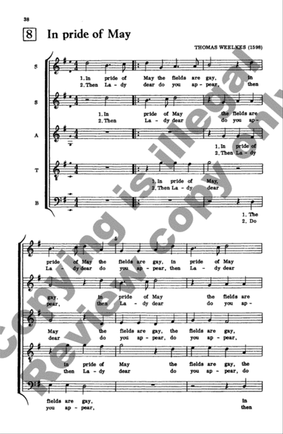 Invitation to Madrigals, Book 7 SSATB scores gallery preview page 21