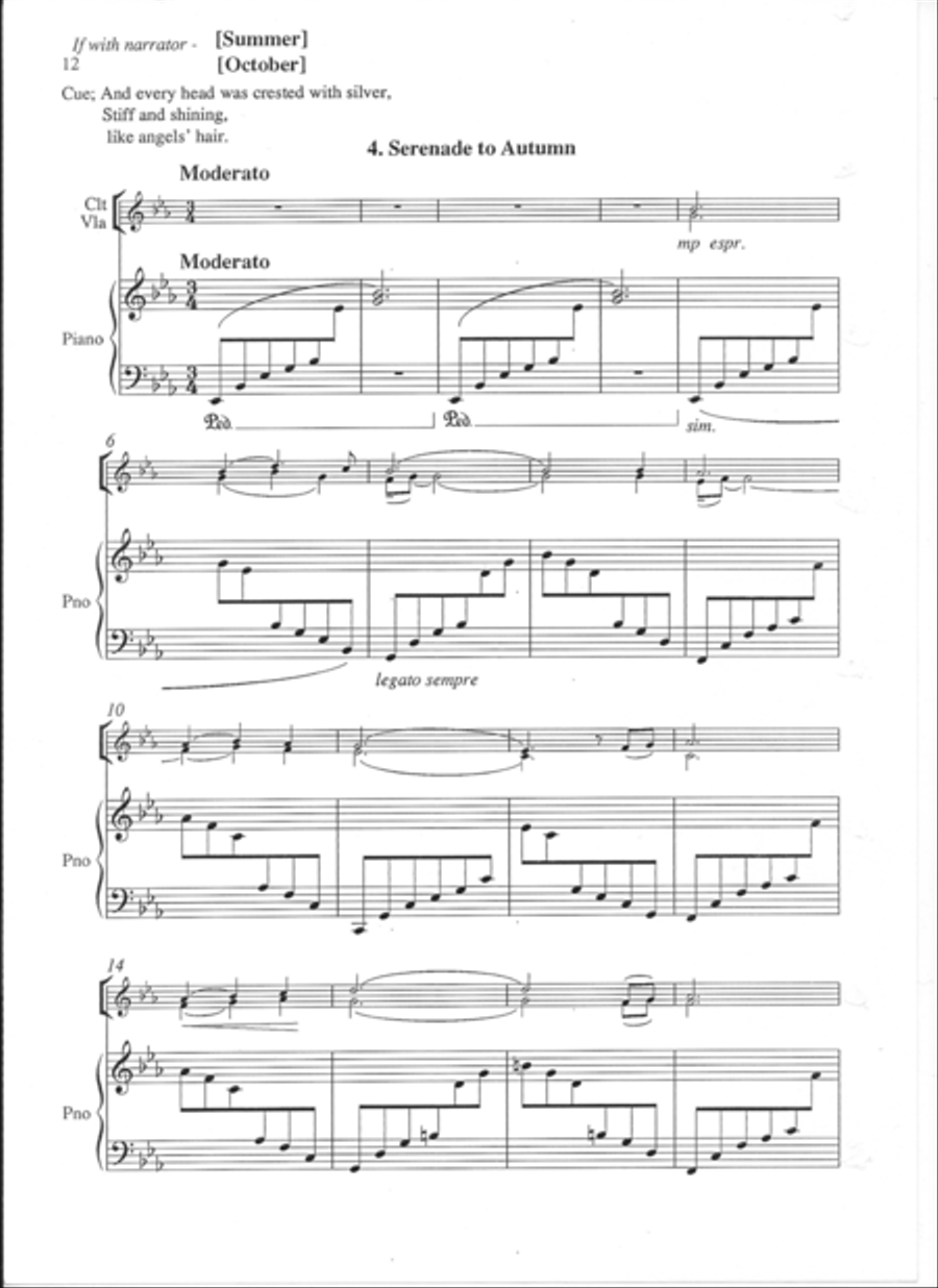 The Turning Seasons Clarinet scores gallery preview page 5