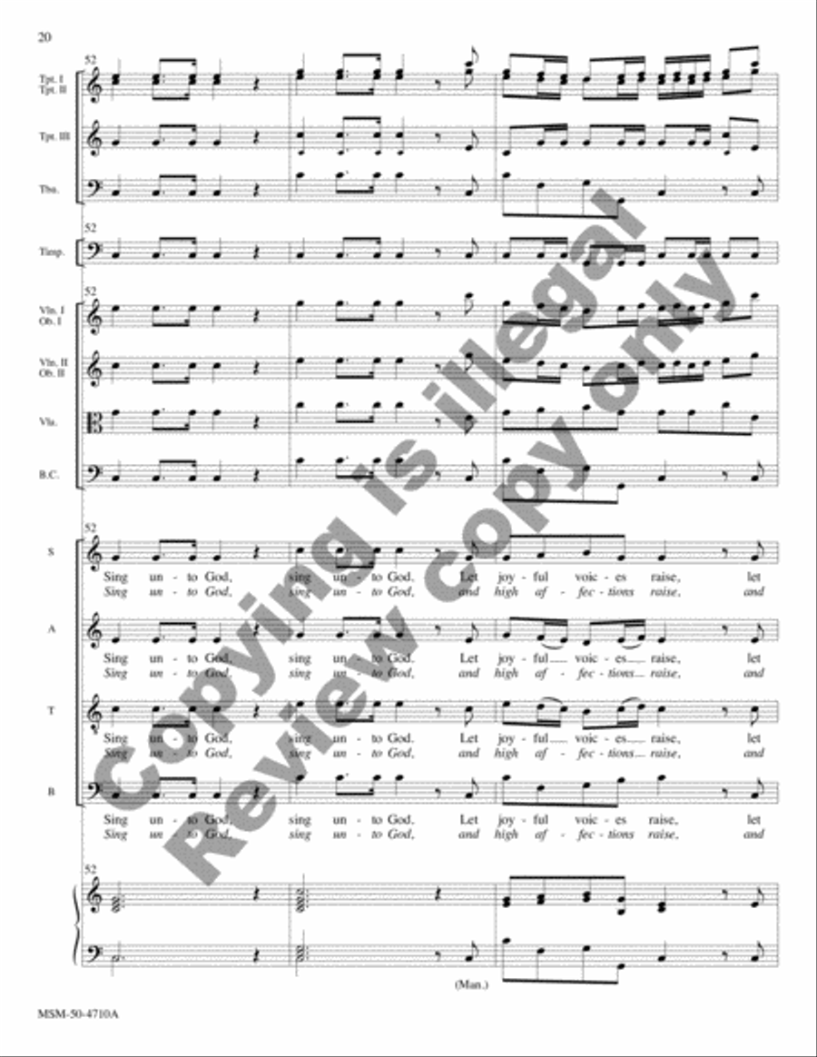 Sing unto God from Judas Maccabaeus (Full Score) Choir scores gallery preview page 12