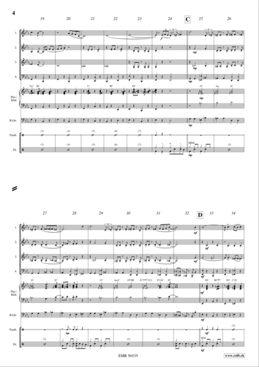 Charleston Medley Brass Quartet scores gallery preview page 4