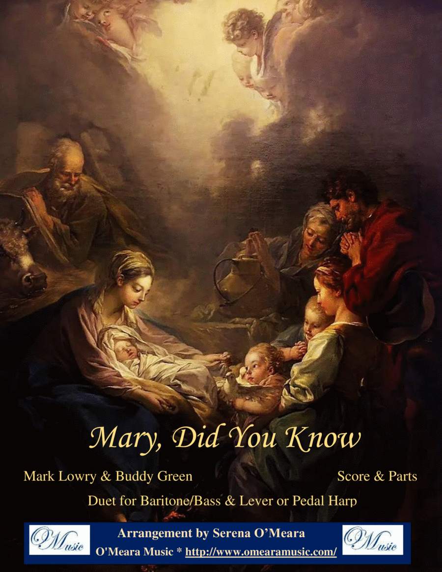 Mary, Did You Know? Mary, Did You Know? Harp scores gallery preview page 1