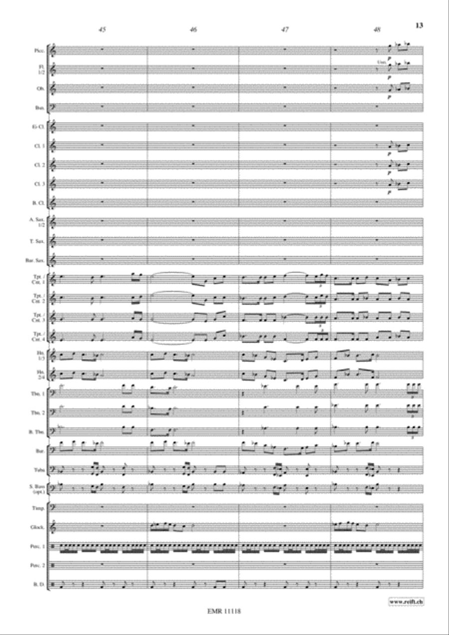 3 Moments Of Happiness Concert Band scores gallery preview page 14