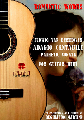 Book cover for ADAGIO CANTABILE (PATHETIC SONATE) - BEETHOVEN - FOR GUITAR DUET