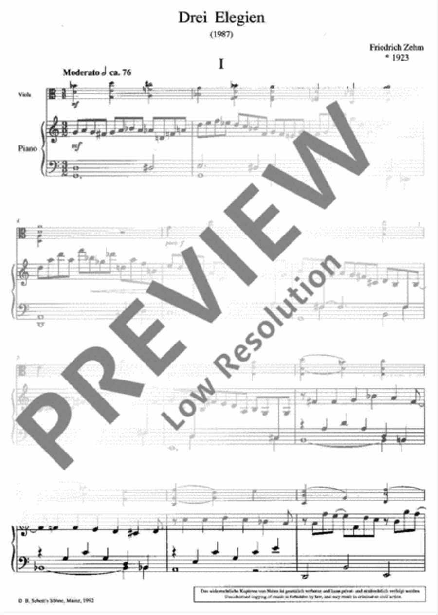 Three Elegies Three Elegies Piano Accompaniment scores gallery preview page 5