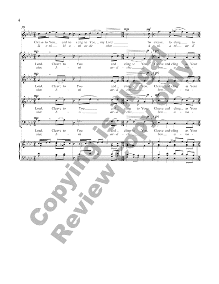 Psalm 116 (Verse 16) (Truly Lord, I am Free/Ana Adonai) SA scores gallery preview page 10
