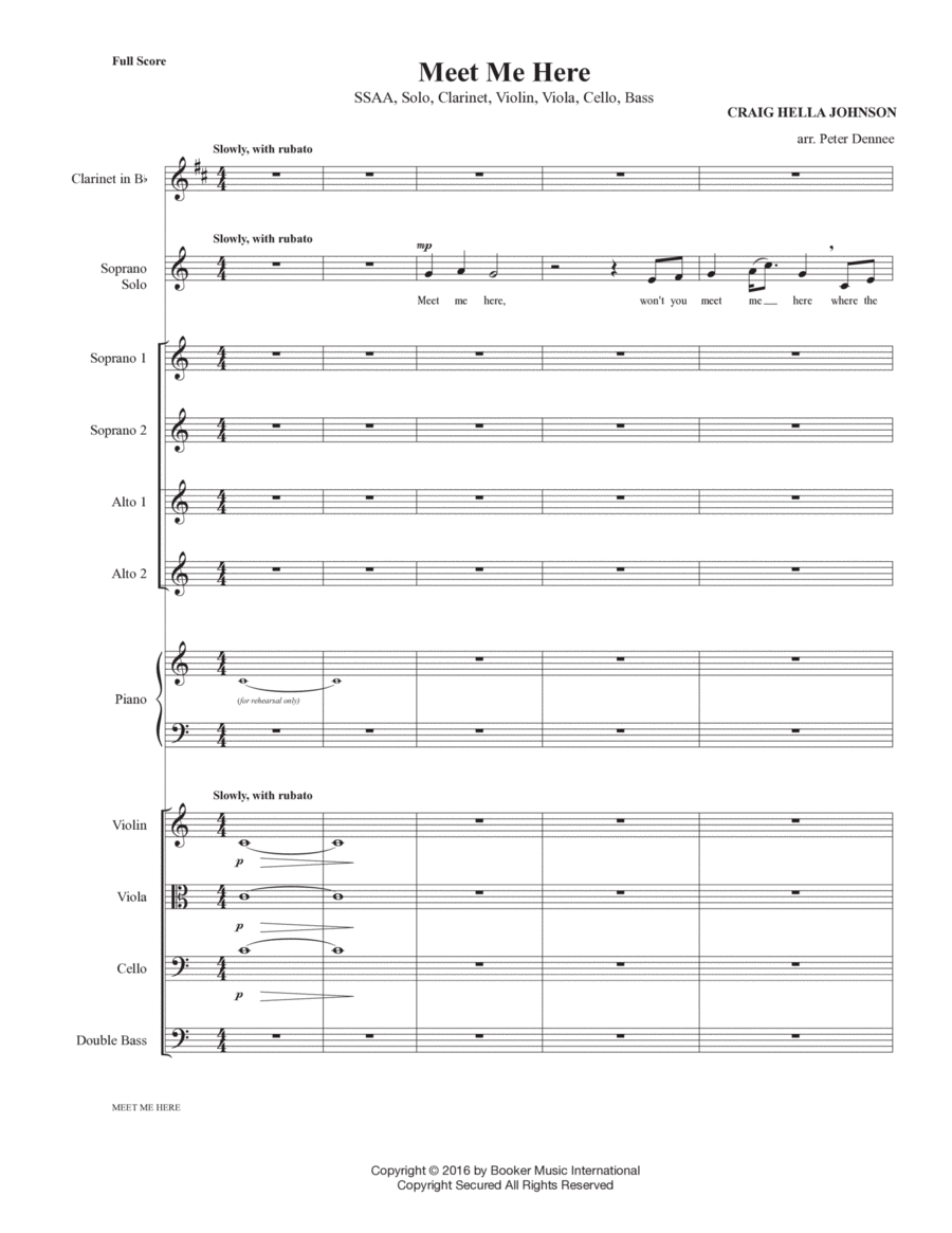 Meet Me Here SSA scores gallery preview page 1
