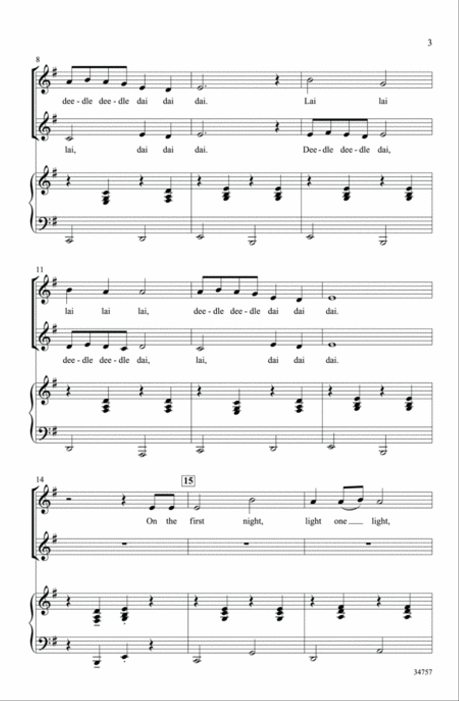 Deedle Deedle Dai Deedle Deedle Dai 2-Part scores gallery preview page 3