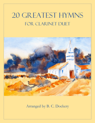 Book cover for 20 Greatest Hymns for Clarinet Duet