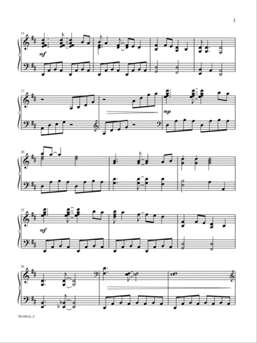 Man of Sorrows, King of Glory Piano Solo scores gallery preview page 3