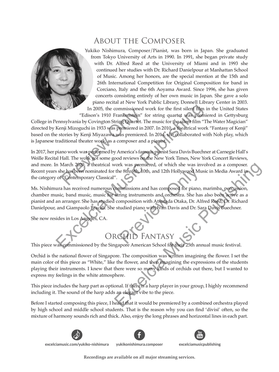 Orchid Fantasy Orchid Fantasy String Orchestra scores gallery preview page 3