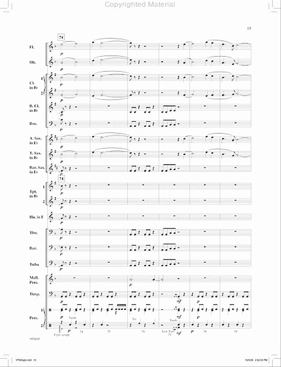 Visigoths Concert Band scores gallery preview page 16