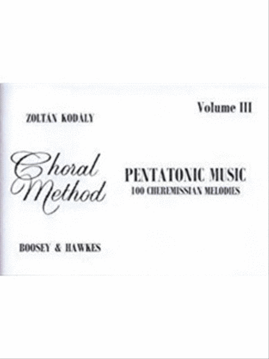 Pentatonic Music – Volume III Choir scores gallery preview page 1