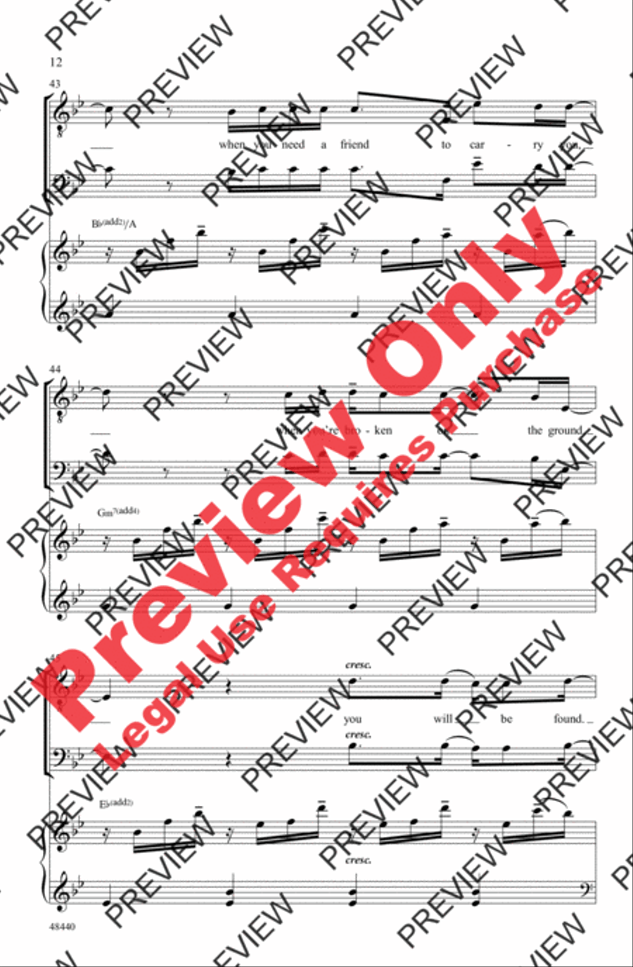 Found/Tonight 4-Part scores gallery preview page 12