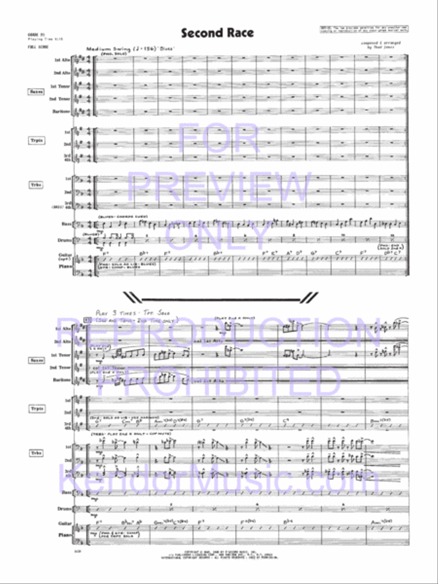 Second Race Jazz Ensemble scores gallery preview page 2