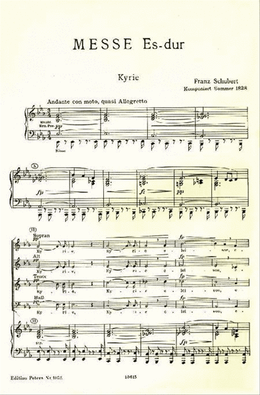 Mass In Eb 4-Part scores gallery preview page 3