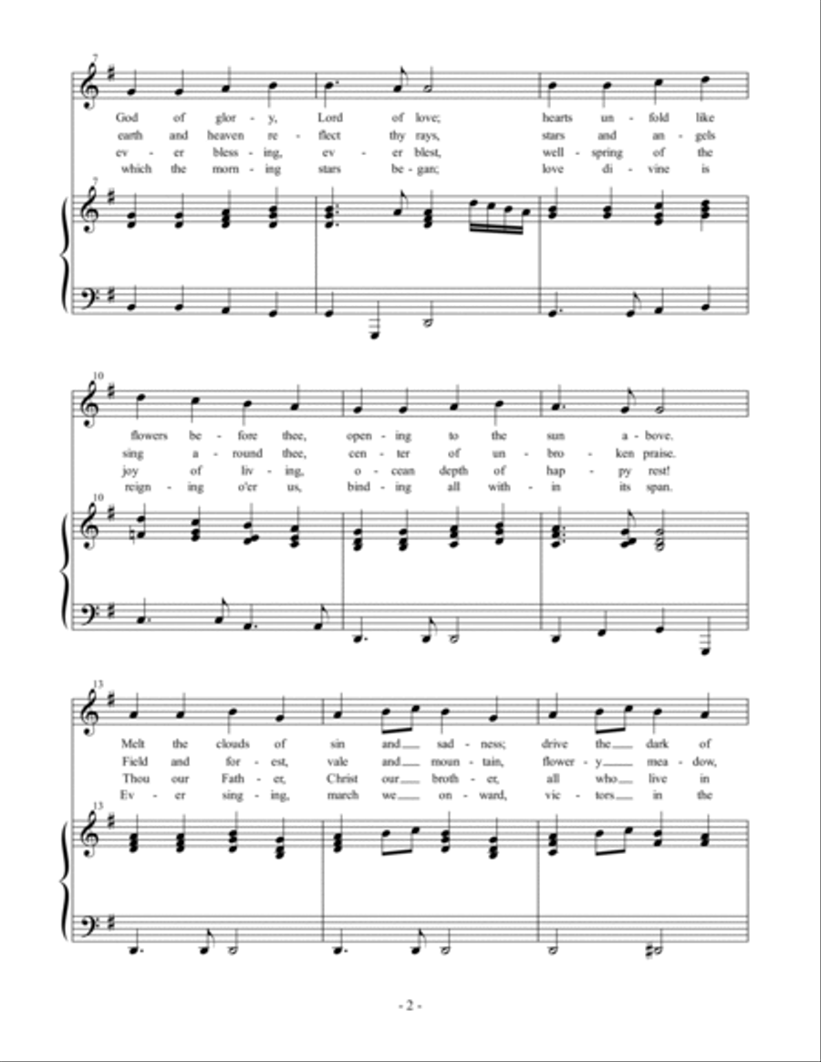 Joyful, Joyful We Adore Thee Voice scores gallery preview page 2