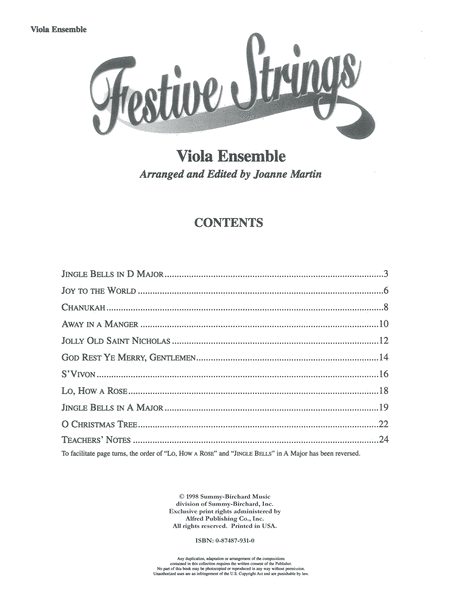 Festive Strings for Ensemble