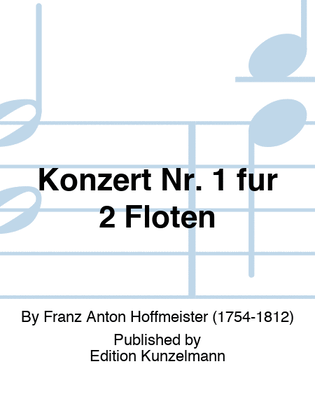 Book cover for Concerto no. 1 for 2 flutes
