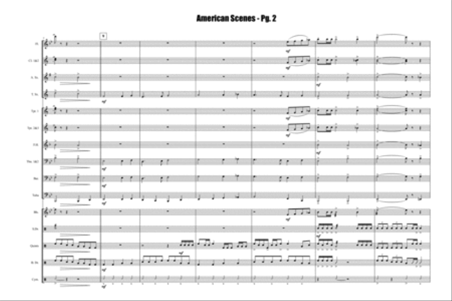 American Scenes Marching Band scores gallery preview page 3