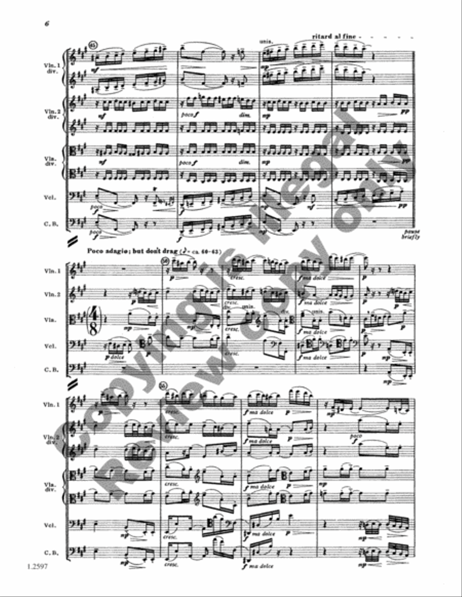 Transcendental Variations String Orchestra scores gallery preview page 7