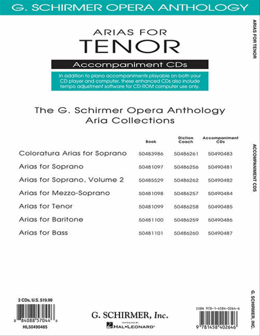 Arias for Tenor Voice Solo scores gallery preview page 2