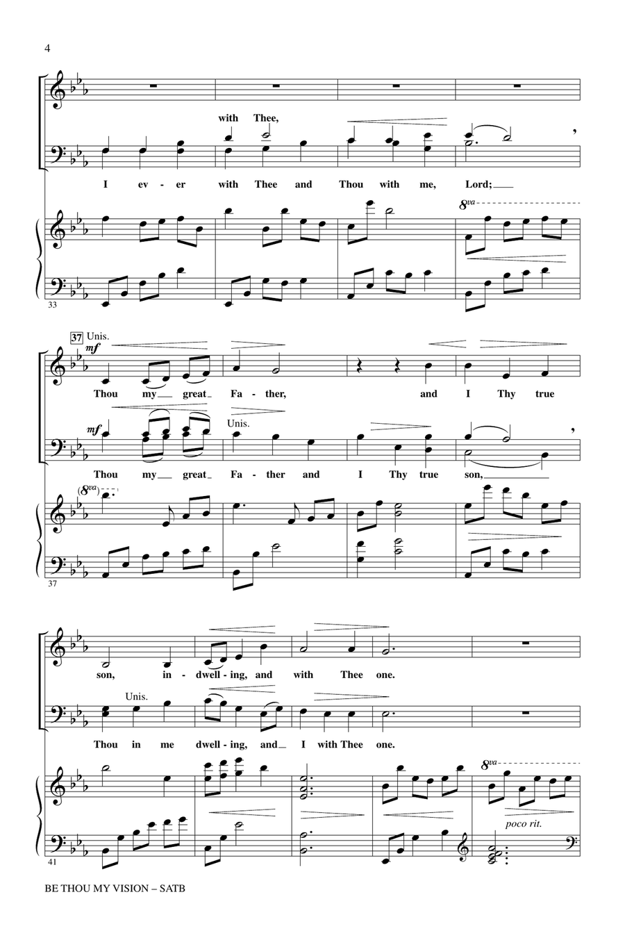 Be Thou My Vision Be Thou My Vision 4-Part scores gallery preview page 3