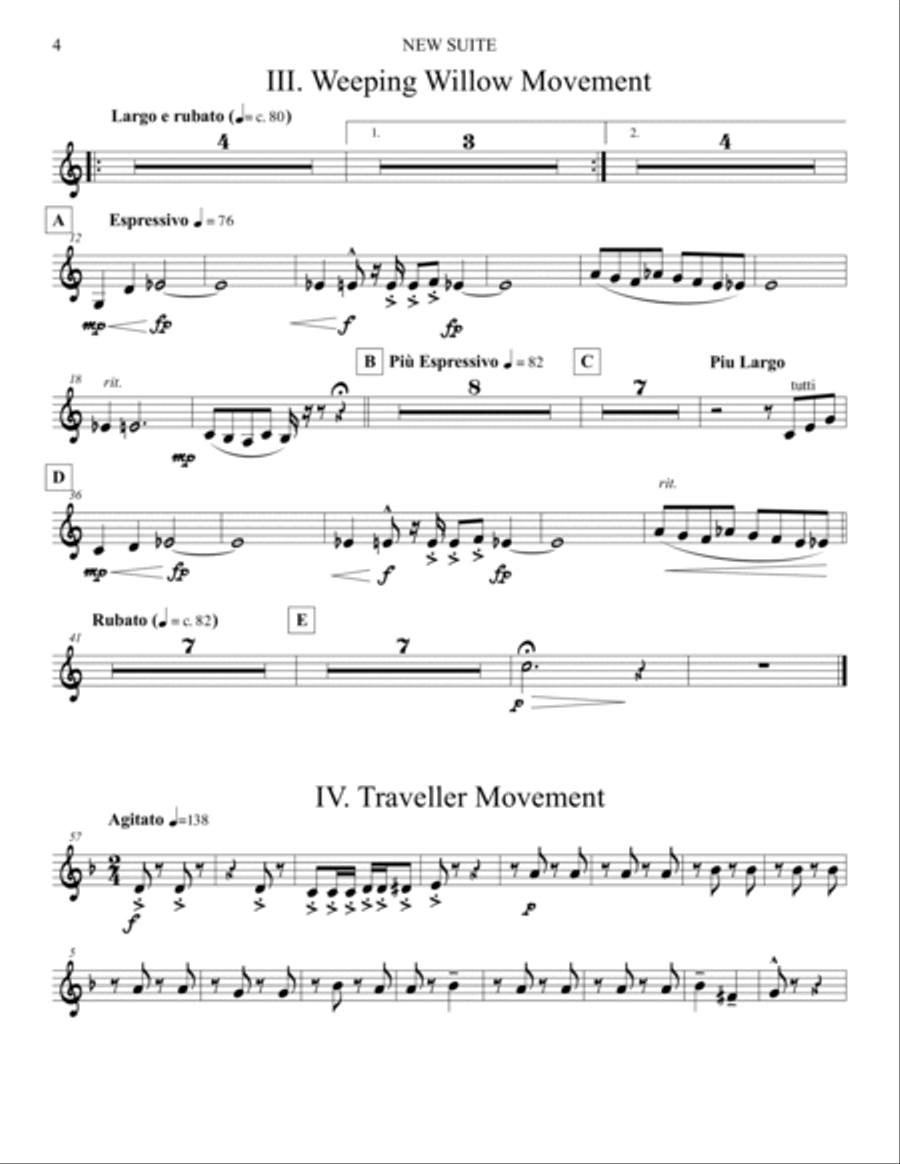 New Suite (Parts) [2] Concert Band scores gallery preview page 4