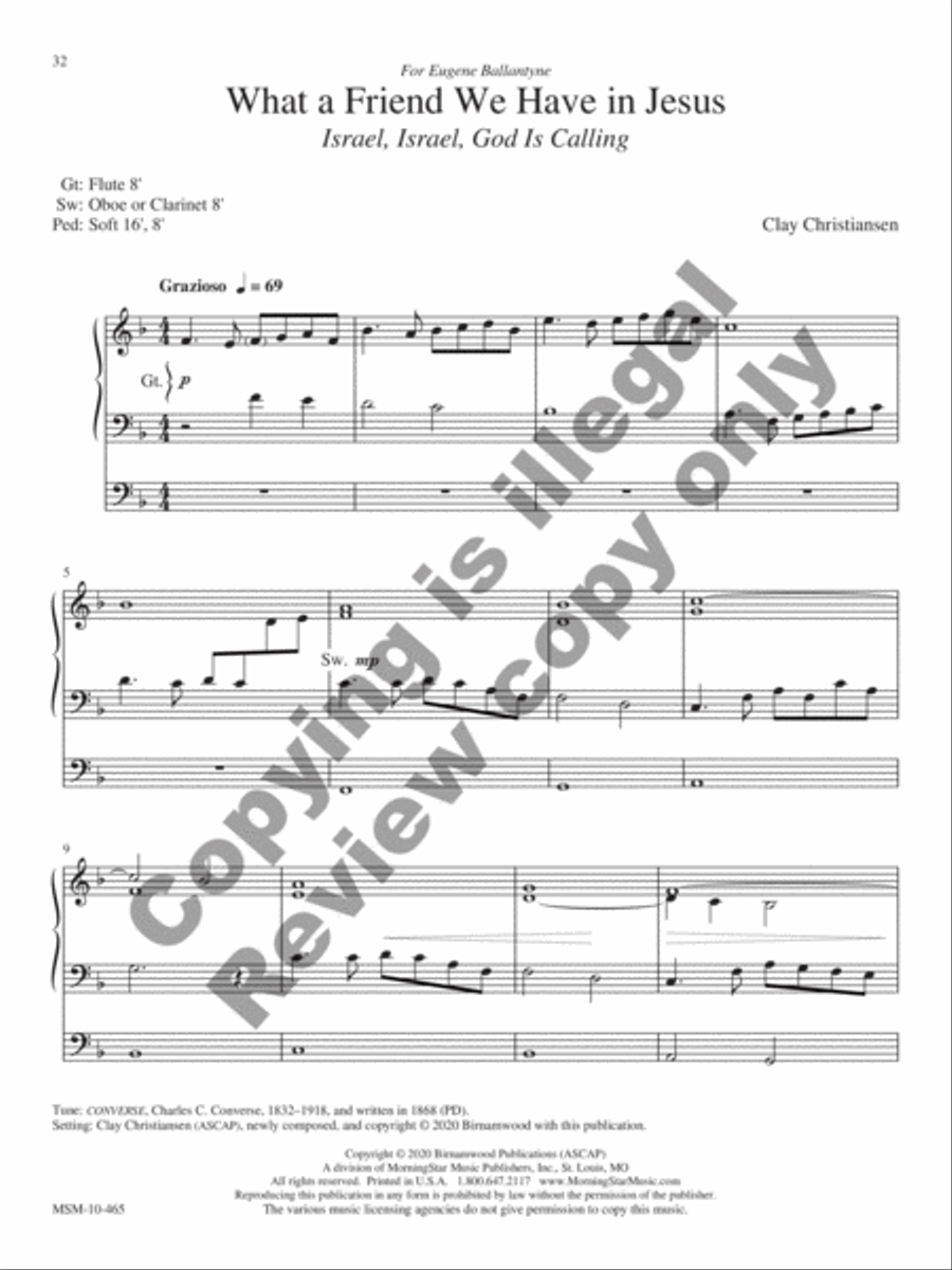 Arise and Shine Organ scores gallery preview page 12