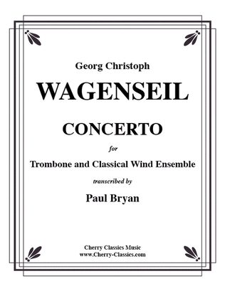 Book cover for Concerto for Trombone & Classical Wind Ensemble
