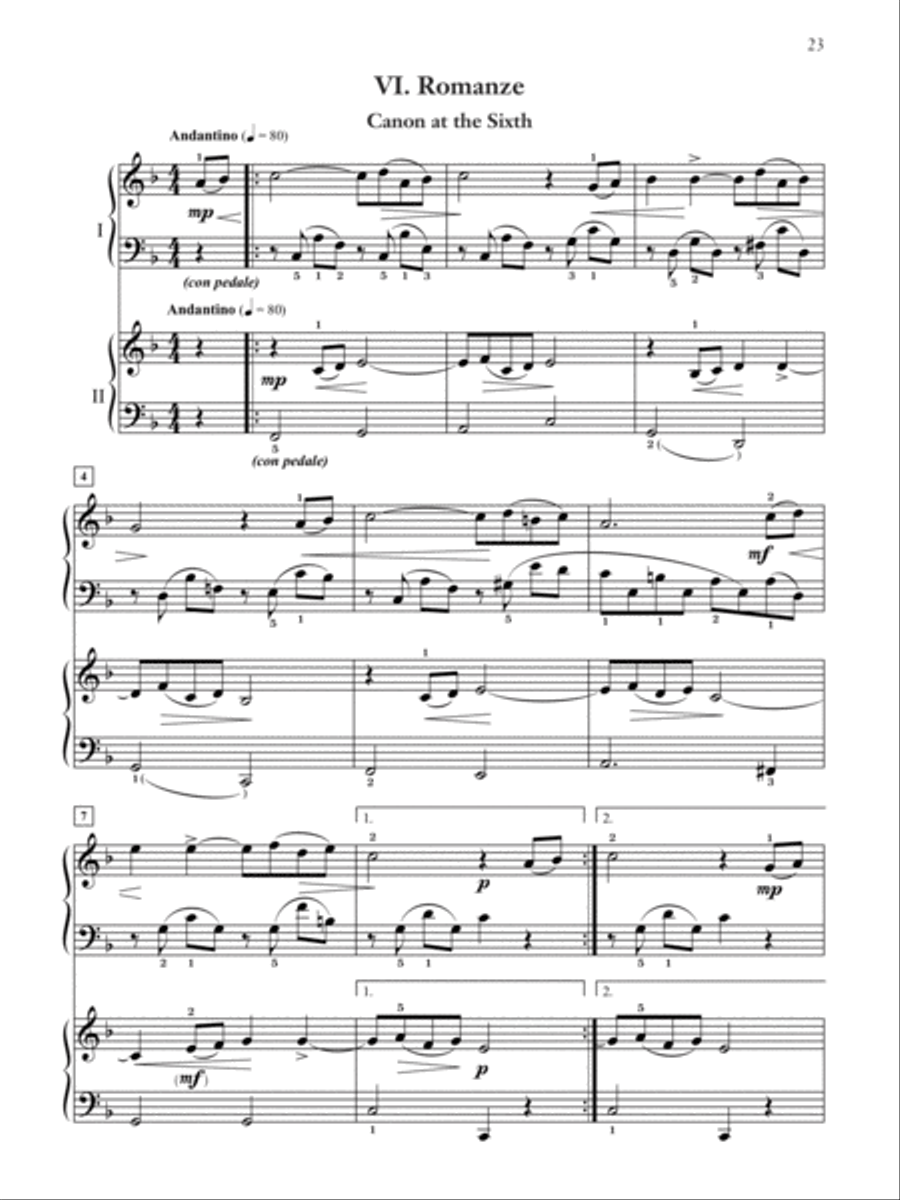 Children's Suite (Canons), Op. 65 Piano Solo scores gallery preview page 7