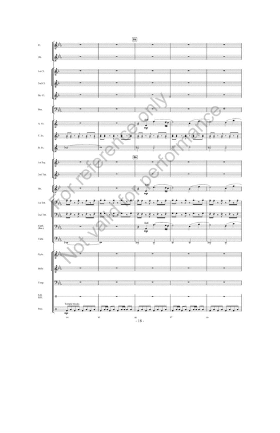 The Great Land Run Concert Band scores gallery preview page 17