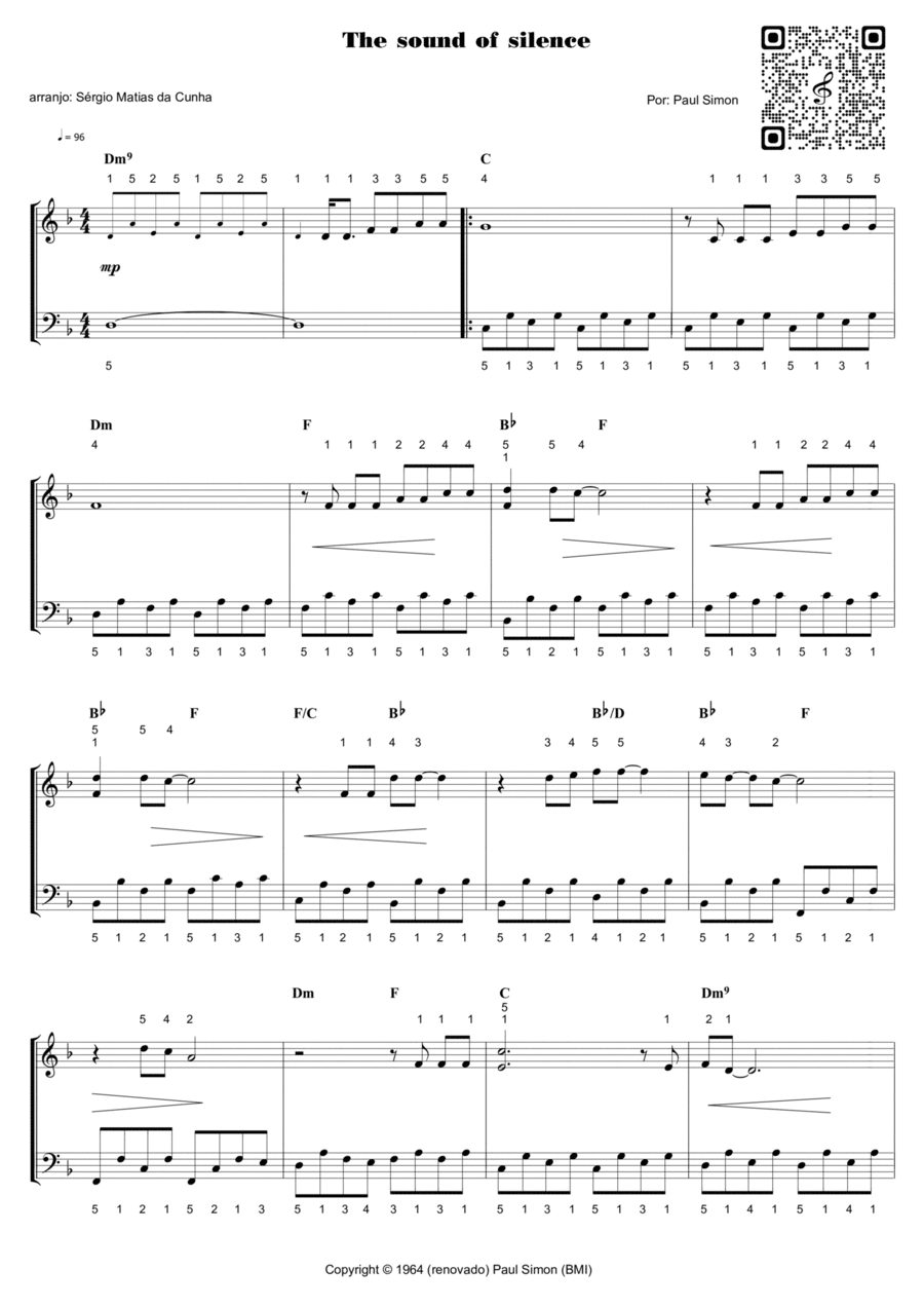 The Sound Of Silence Piano Method scores gallery preview page 1