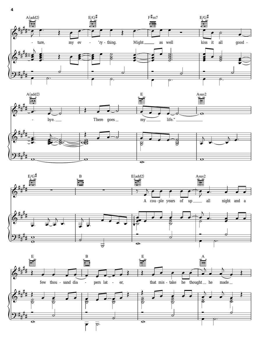 There Goes My Life Acoustic Guitar scores gallery preview page 4