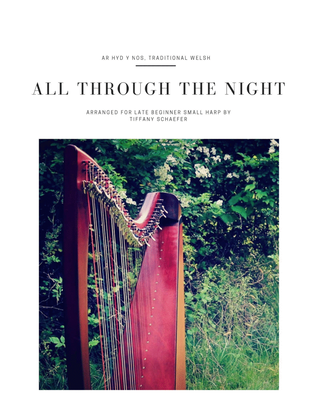 Book cover for All Through the Night: Late Elementary Small Harp